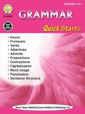 cover image of Grammar Quick Starts Workbook